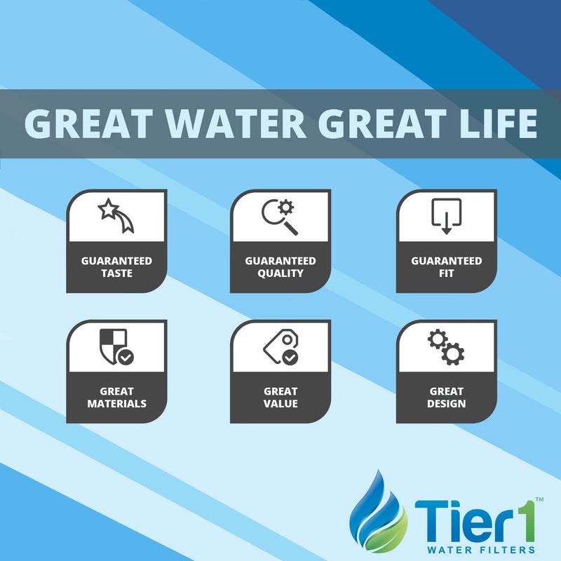 Tier1 Inline Water Filter NSF Standard Certified Replacement for GE GXRTQR Filter System - Activated Carbon Media to Reduce Contaminants including Chlorine Taste and Odor - 3 Pack - Image 2